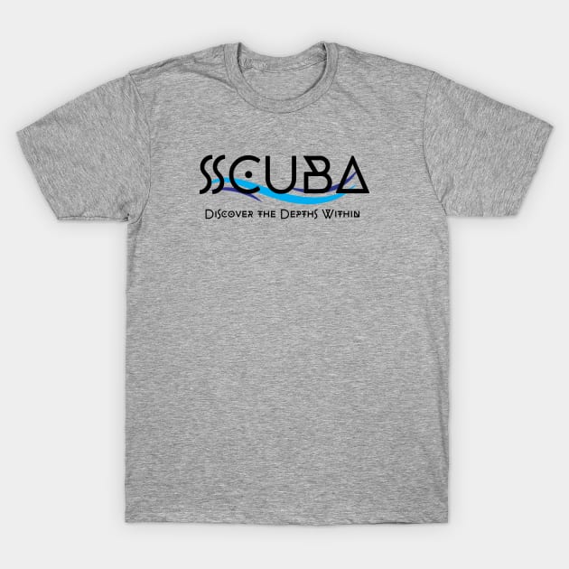 Scuba Diver - Discover the depths within - Diver lover - Scuba diving - Diving T-Shirt by Punderful Adventures